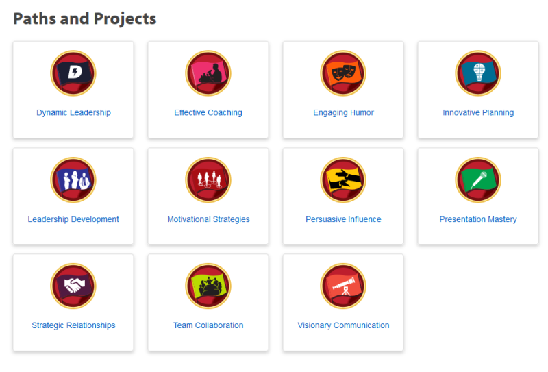 Toastmasters Pathways Paths