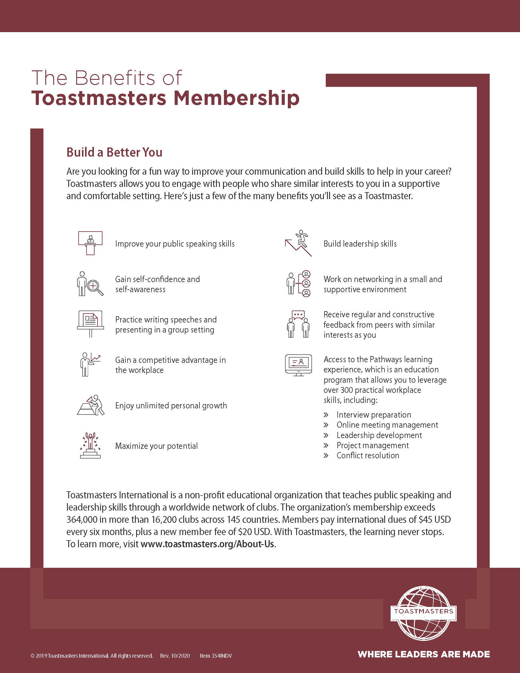 The Benefits of Toastmasters Membership
